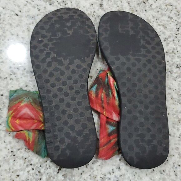 Sanuk Yoga Sling Sandals Multicolor Tie Dye Womens 7 - Picture 7 of 7